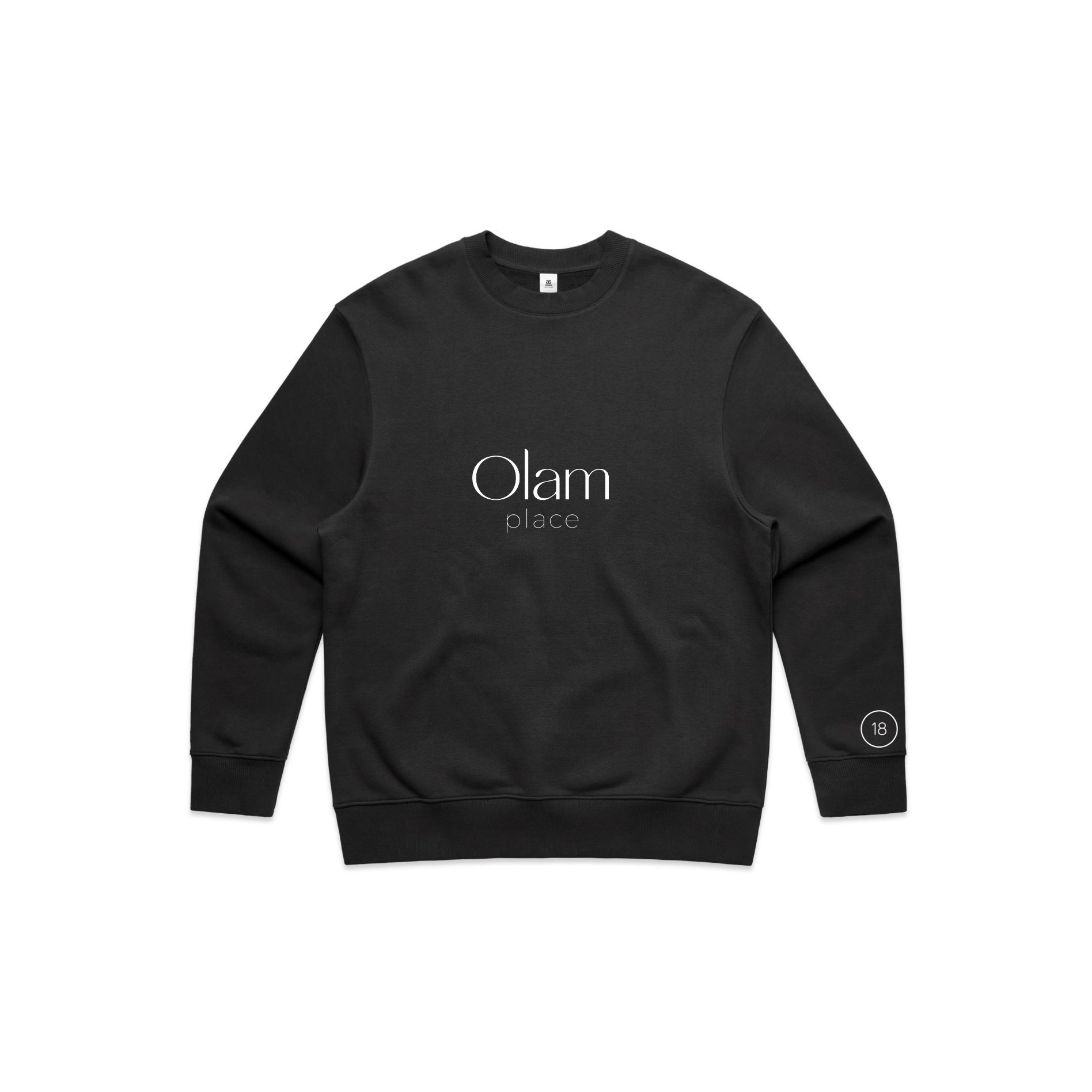 Faded Black Unisex Crewneck Sweatshirt