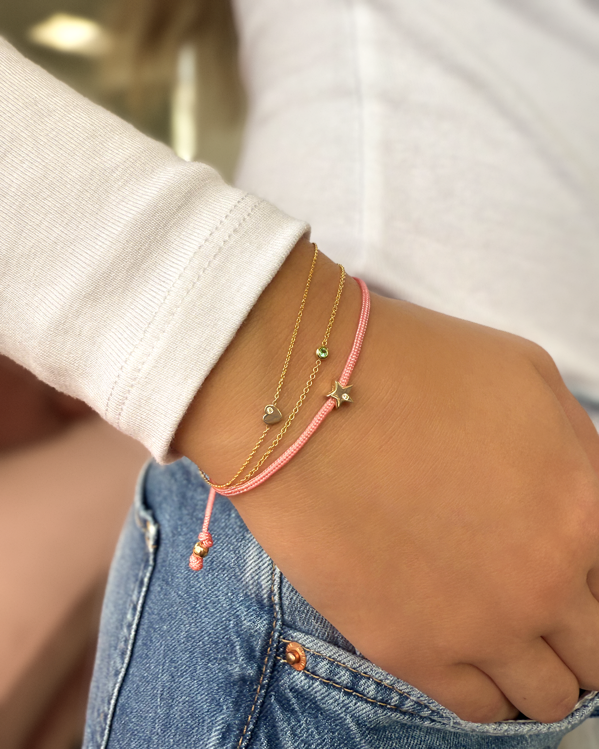 Kids Mini Birthstone Bezel Bracelet