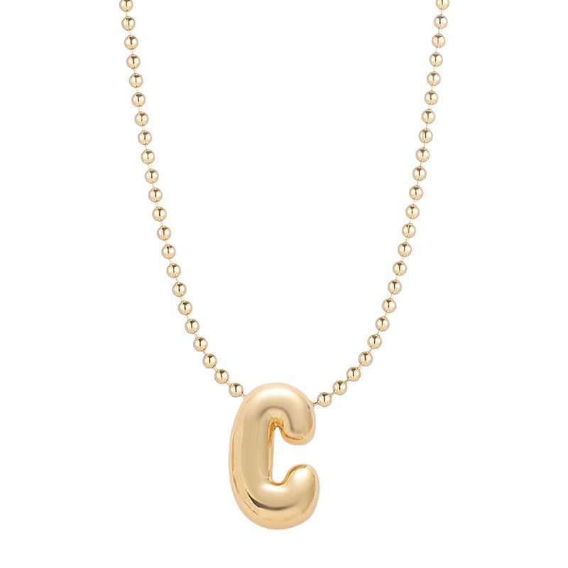 Mini Balloon Initial Necklace