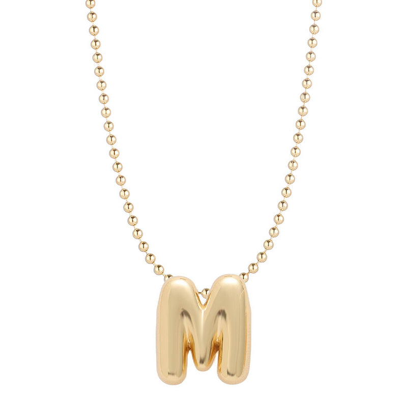 Mini Balloon Initial Necklace