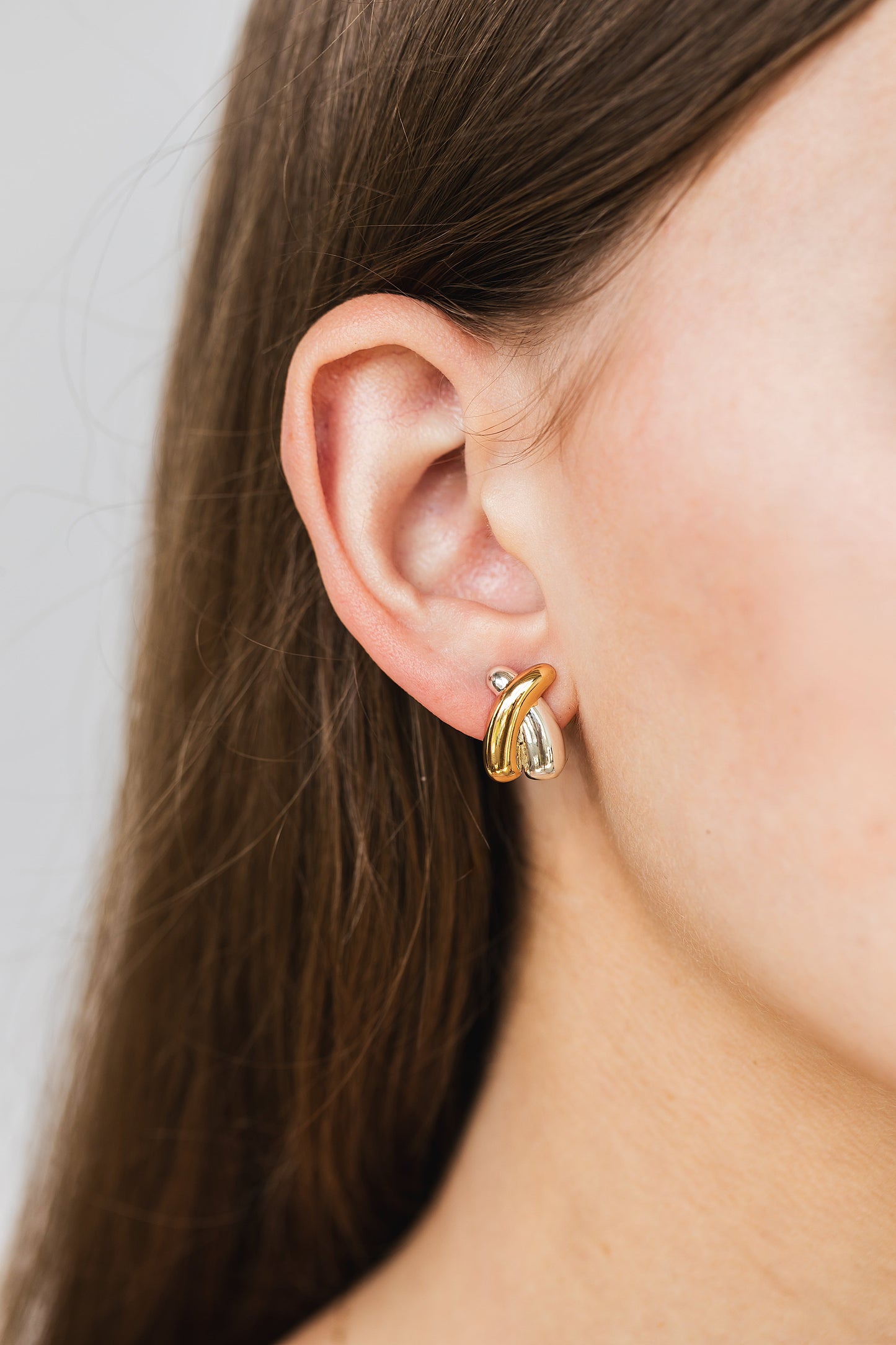 Cross My Heart Stud Earrings