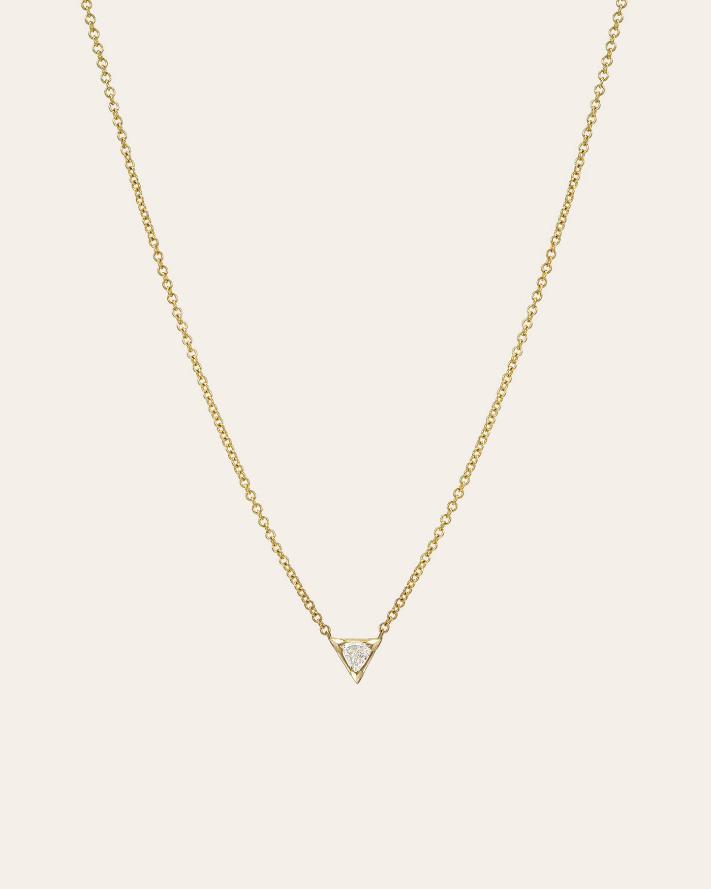 Diamond Trillion Necklace