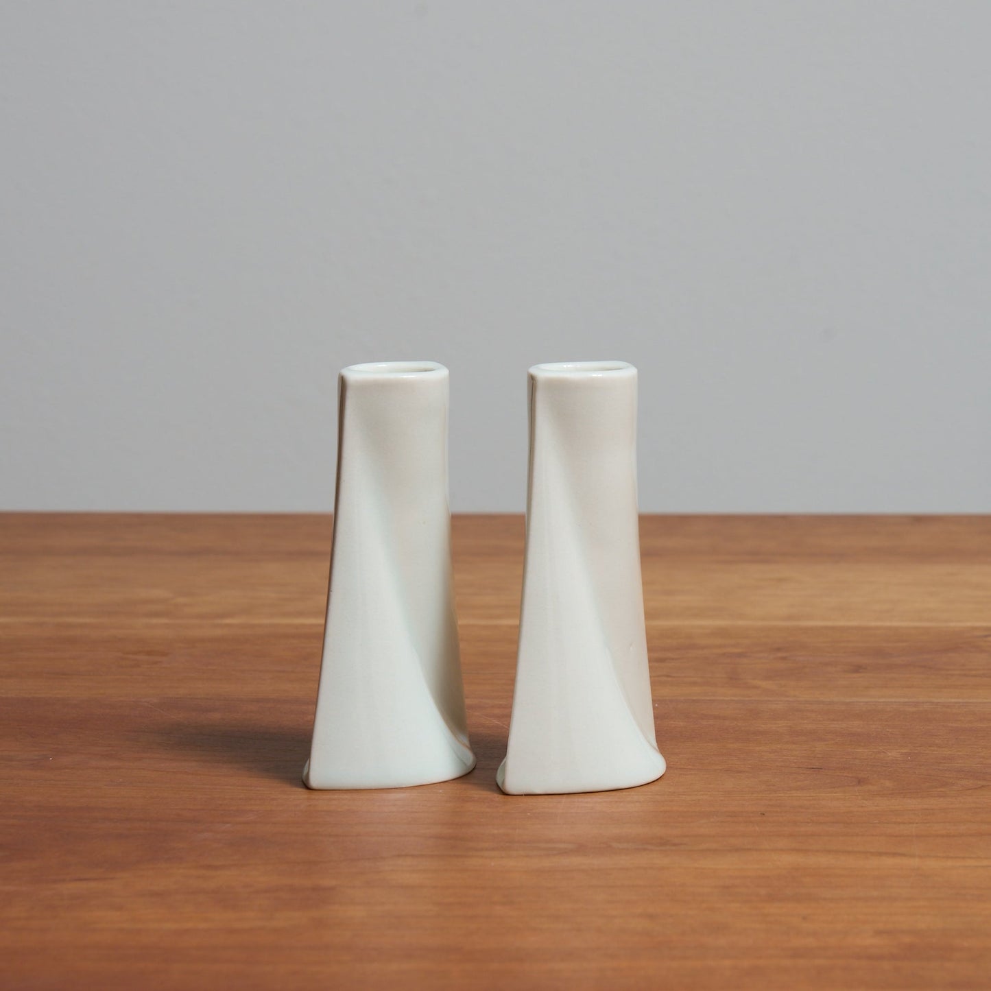 Porcelain Glazed Shabbat Candlesticks