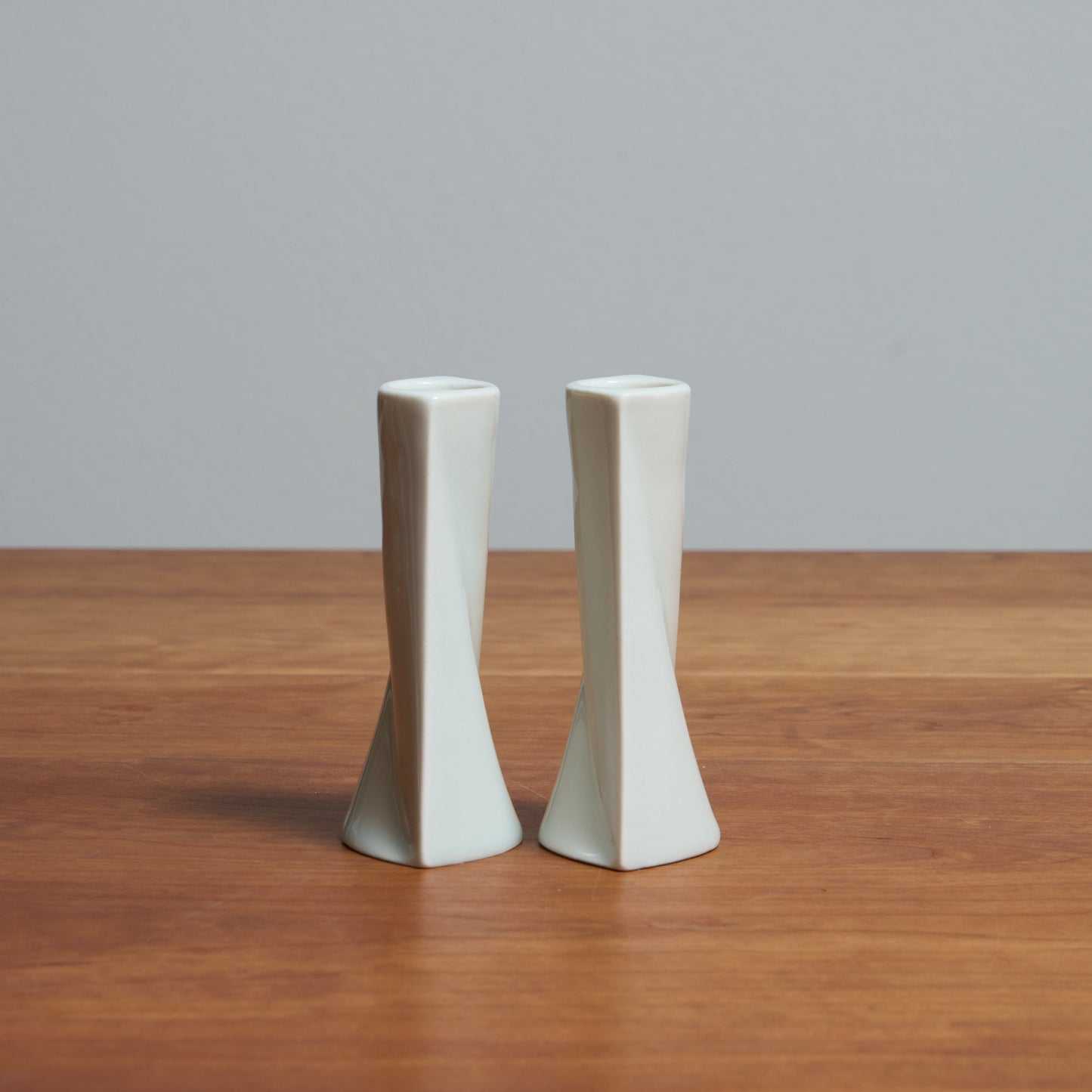 Porcelain Glazed Shabbat Candlesticks