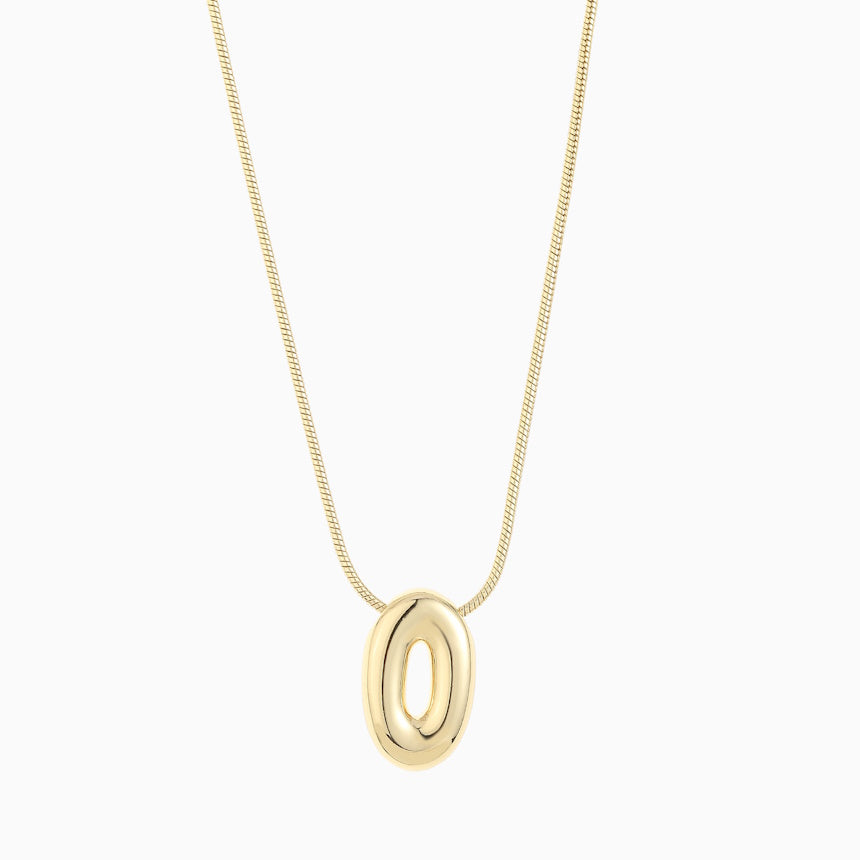 Large Balloon Initial Necklace