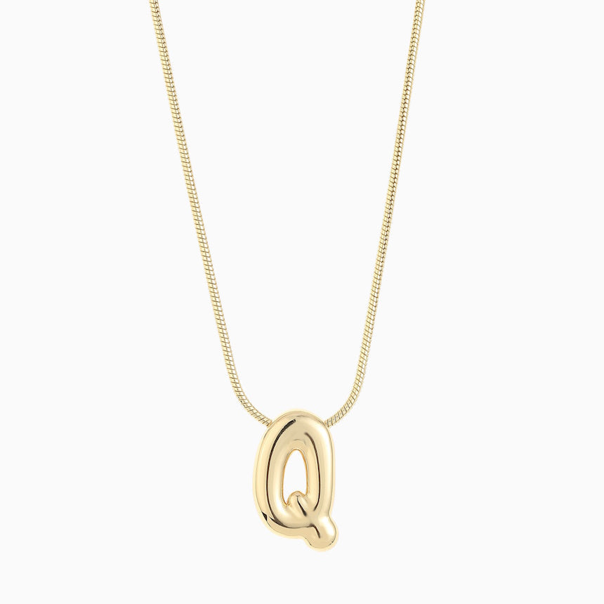 Large Balloon Initial Necklace