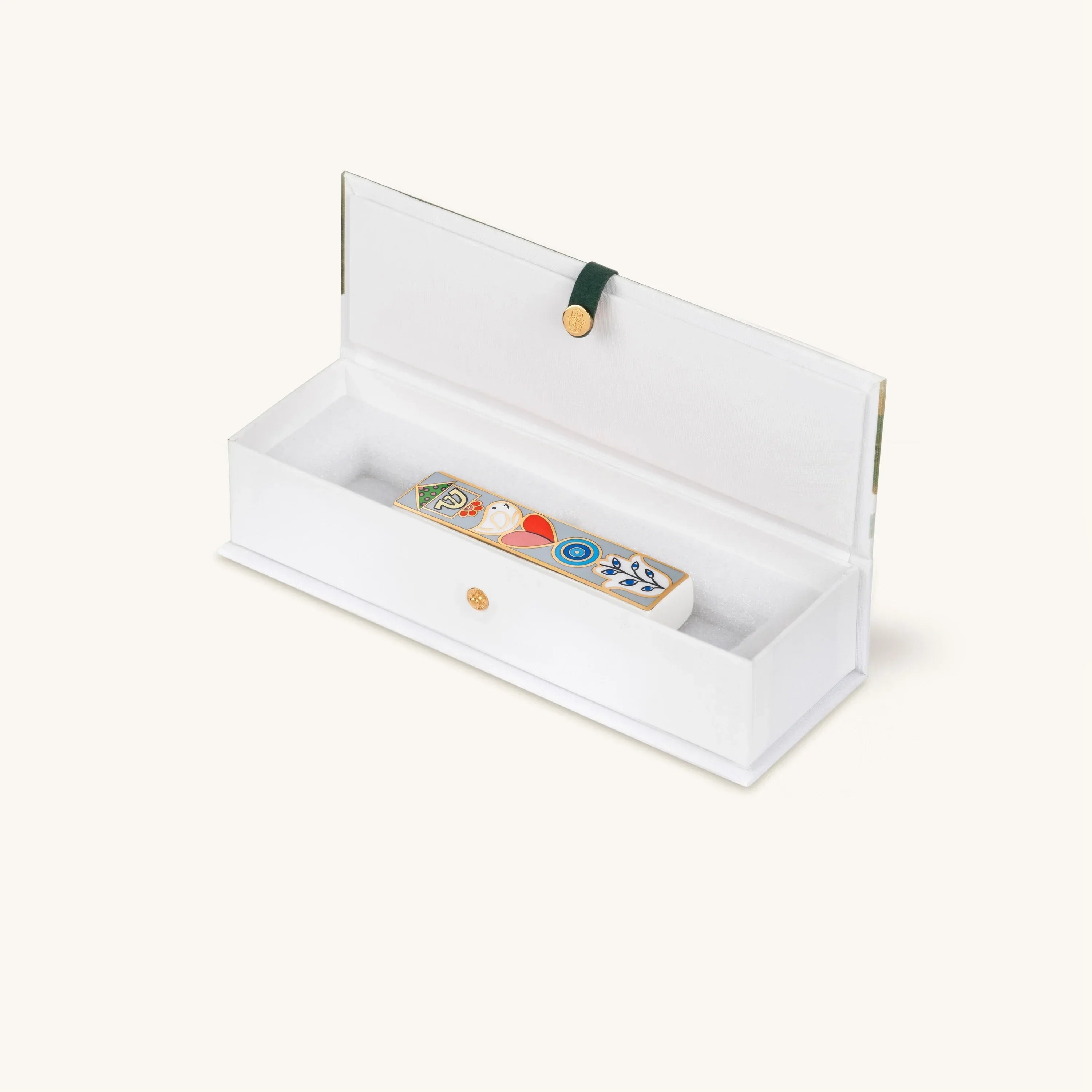 Amplified Protection Ceramic Multi Symbol Mezuzah