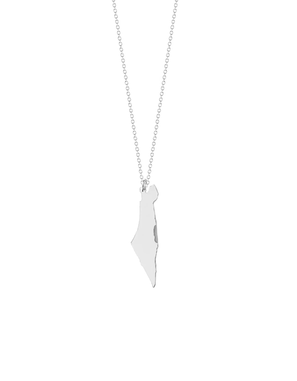 Israel Map Pendant Necklace