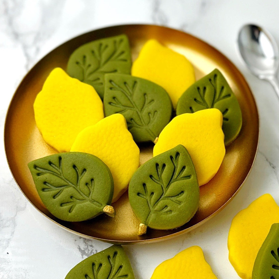 Marzipan Sukkot Etrog & Leaf Collection