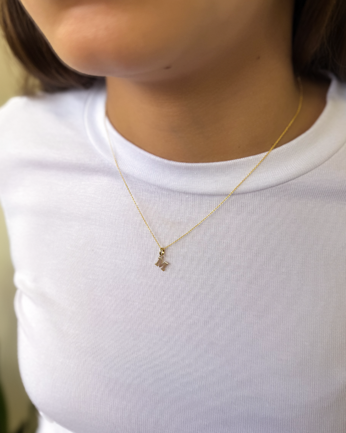 Kids 14k Gold Initial Necklace