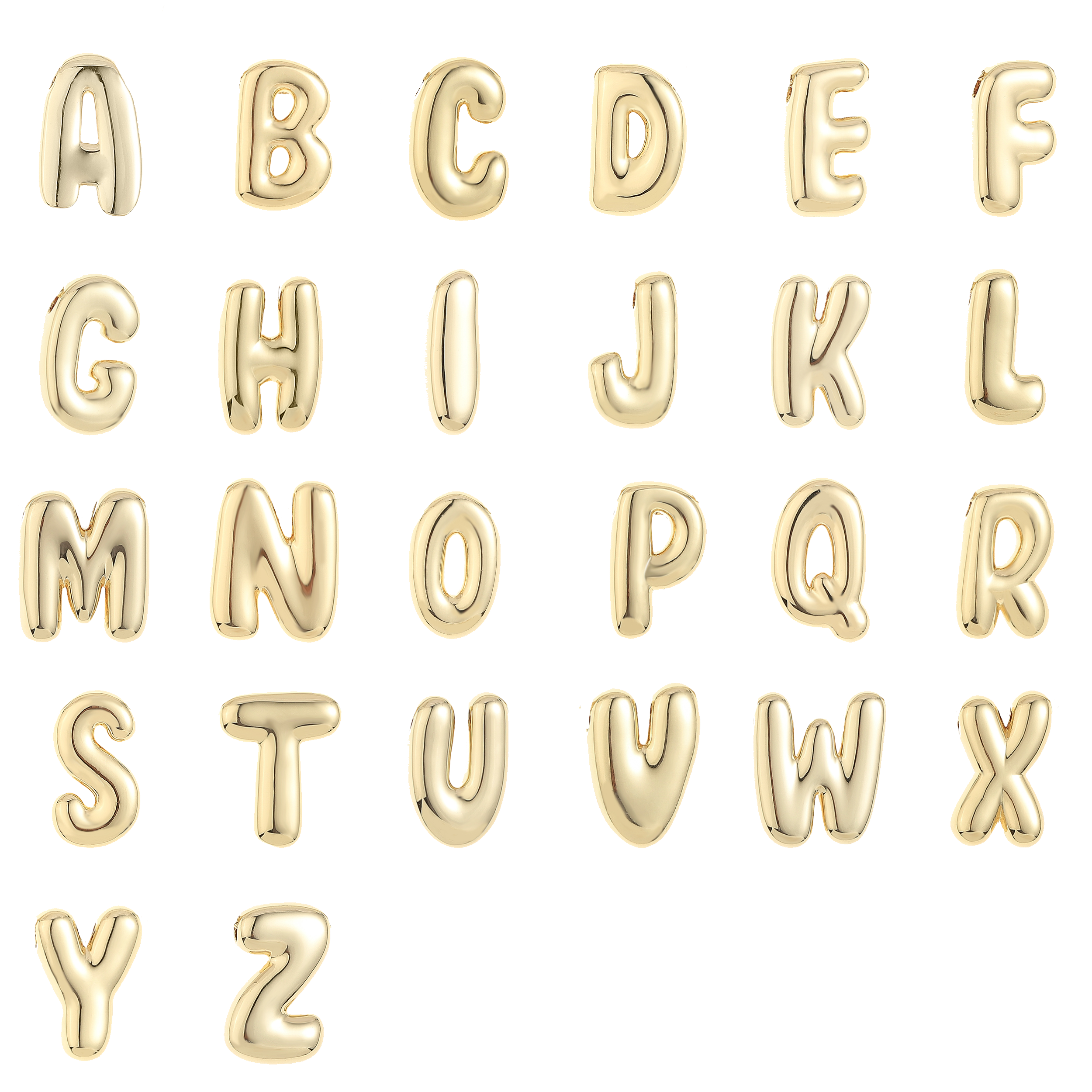 Large Balloon Initial Necklace