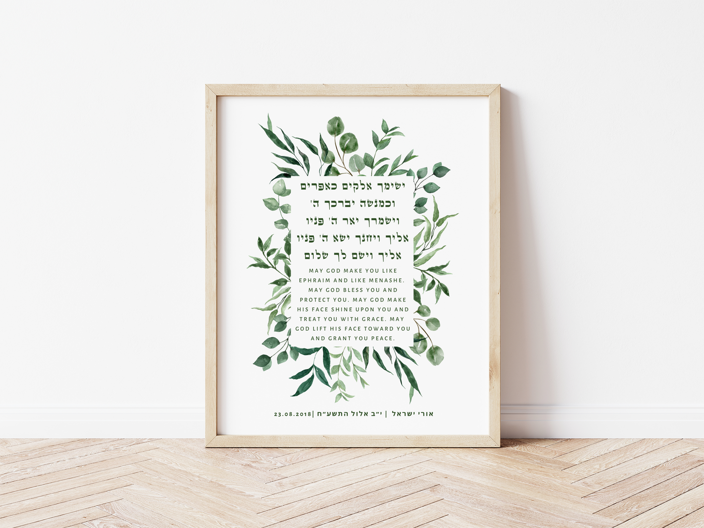 Priestly Blessing Wall Art Set – Son & Daughter (2 Prints)