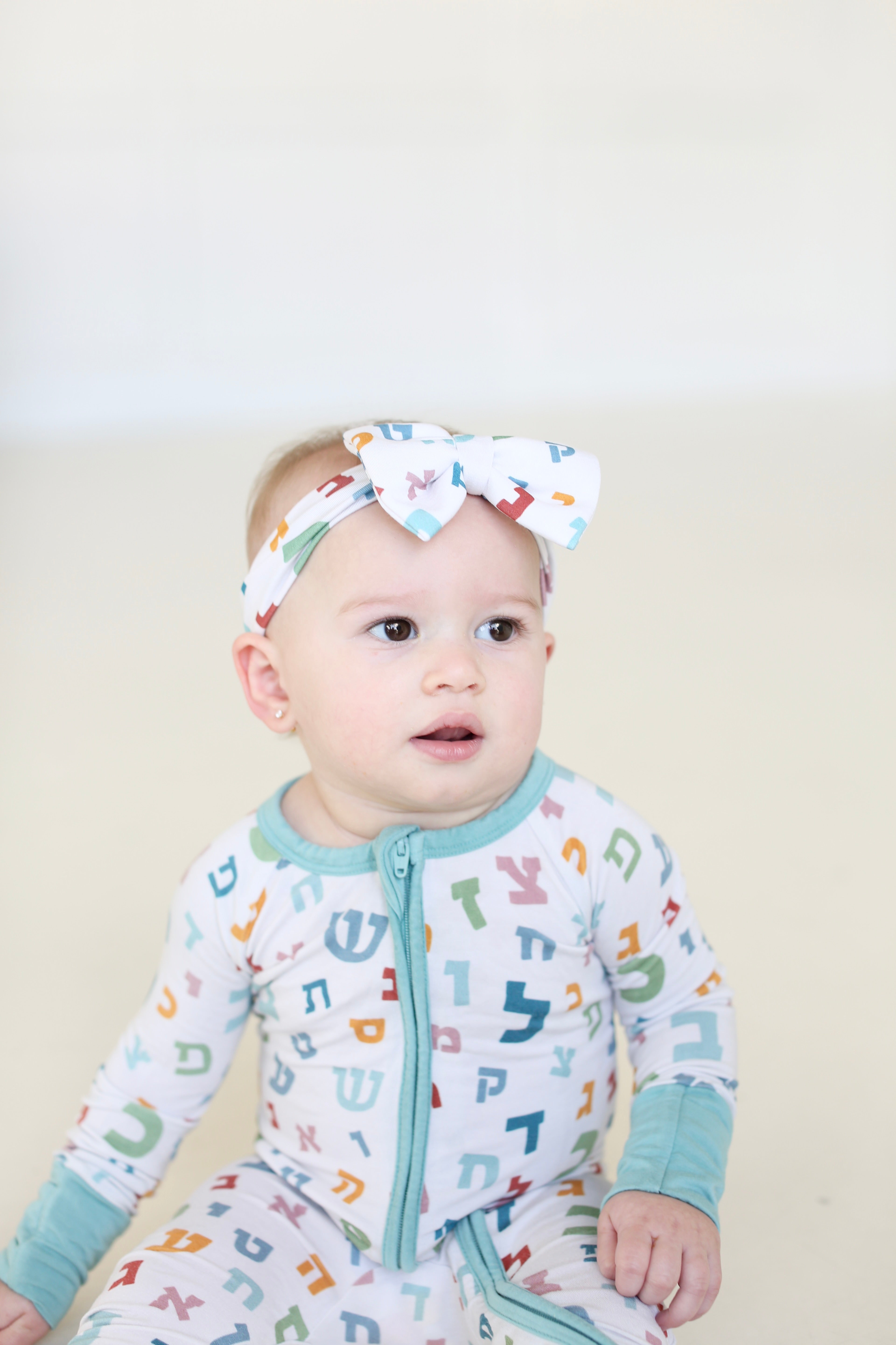 Aleph Bet Zippy Pajama