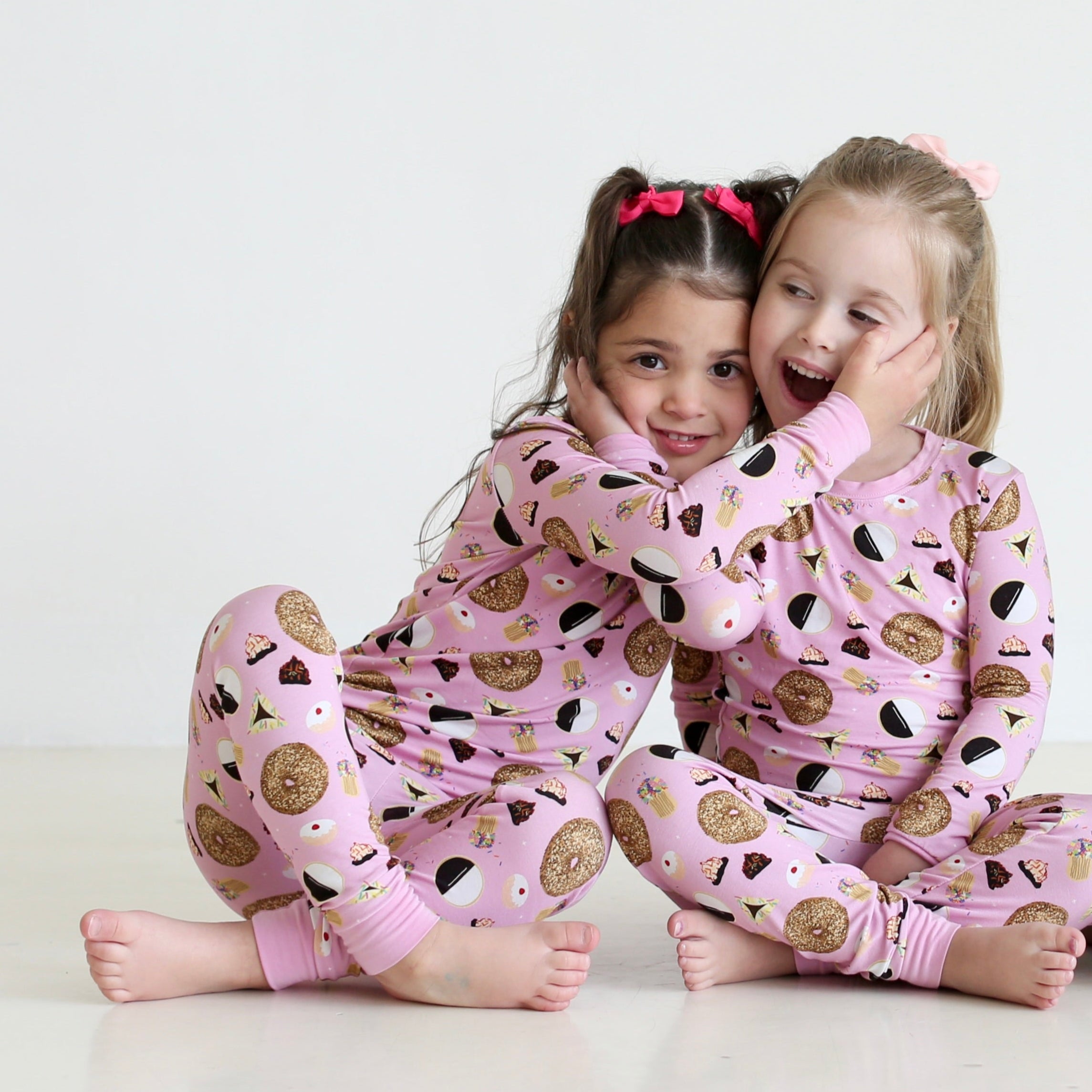 Pink Jewish Treats Two-Piece Pajama Set