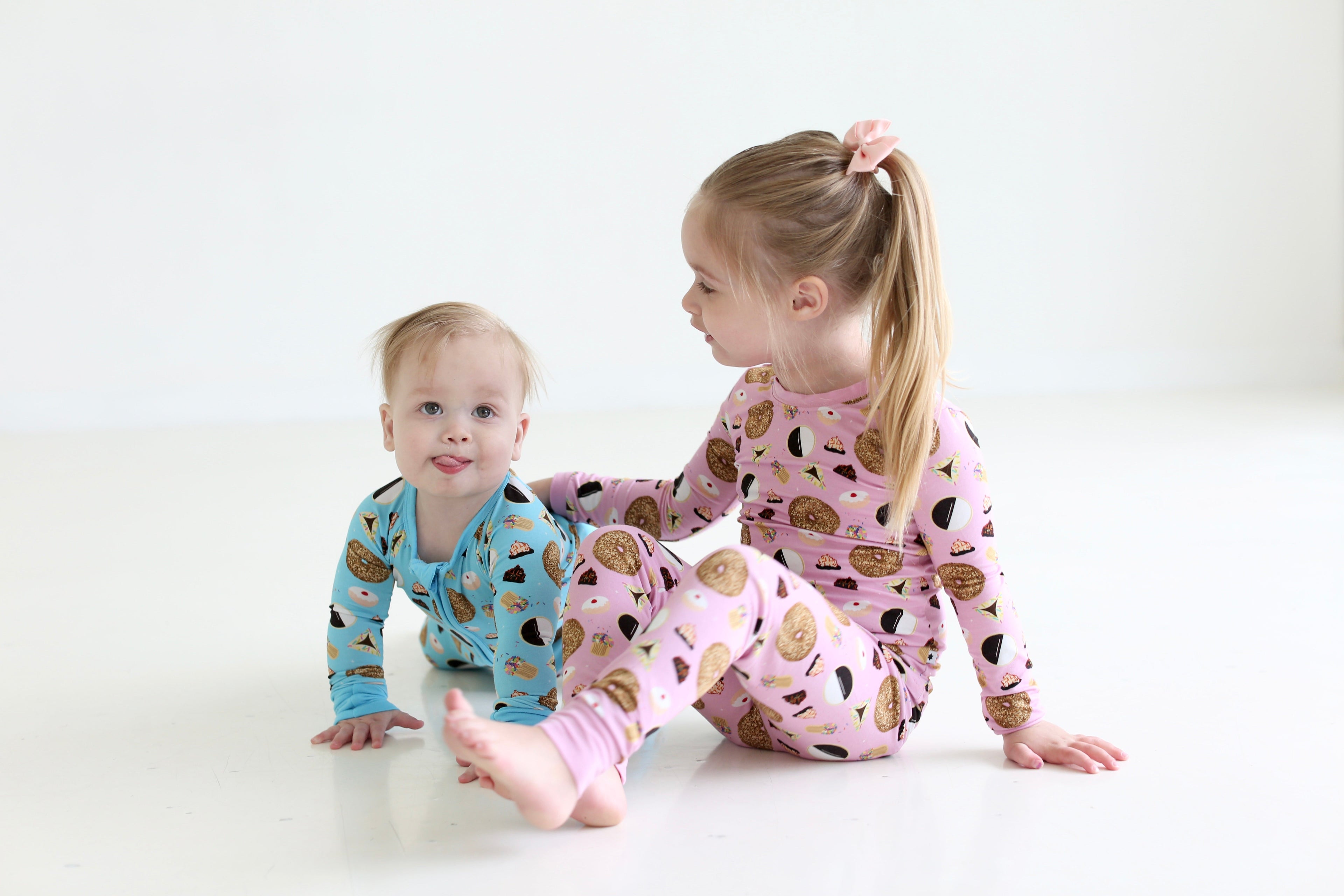 Blue Jewish Treats Zippy Pajama