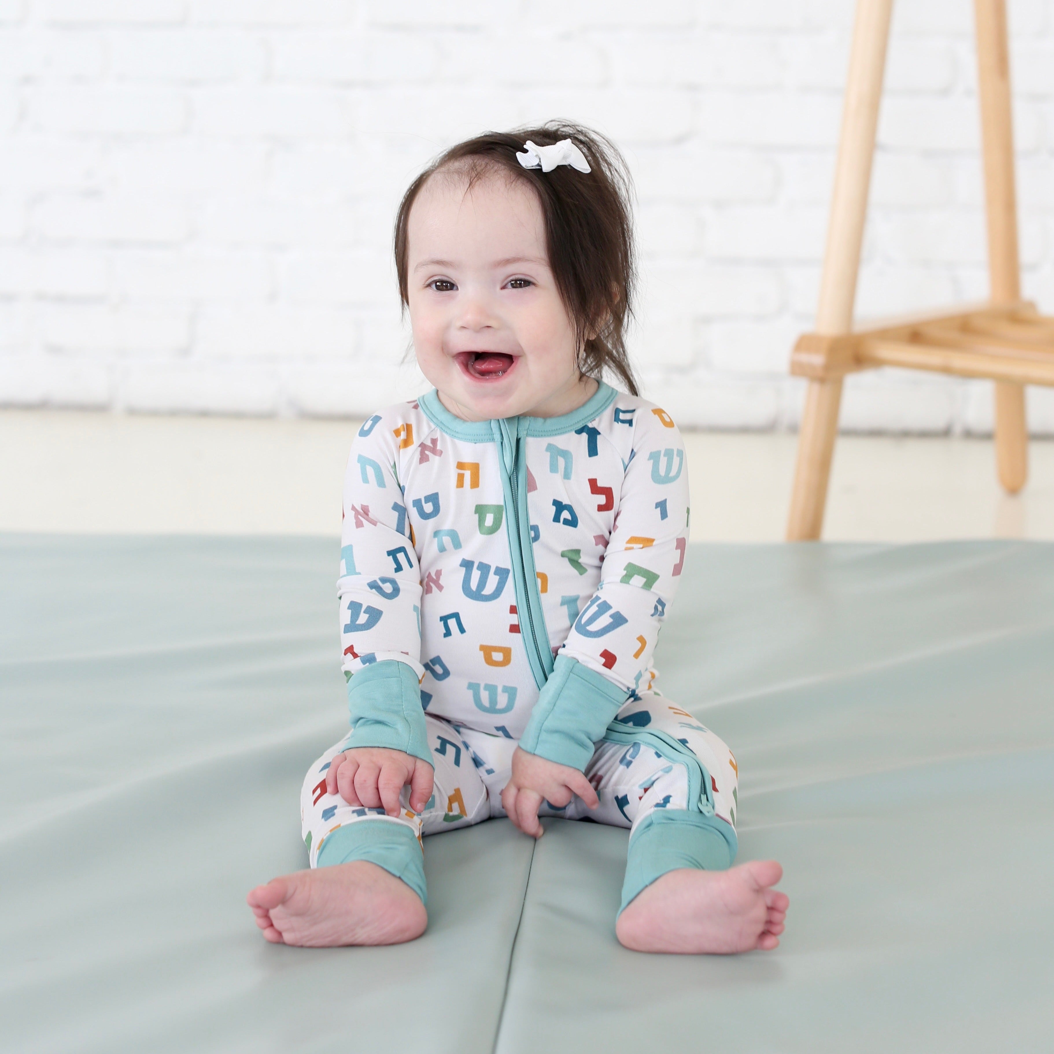 Aleph Bet Zippy Pajama