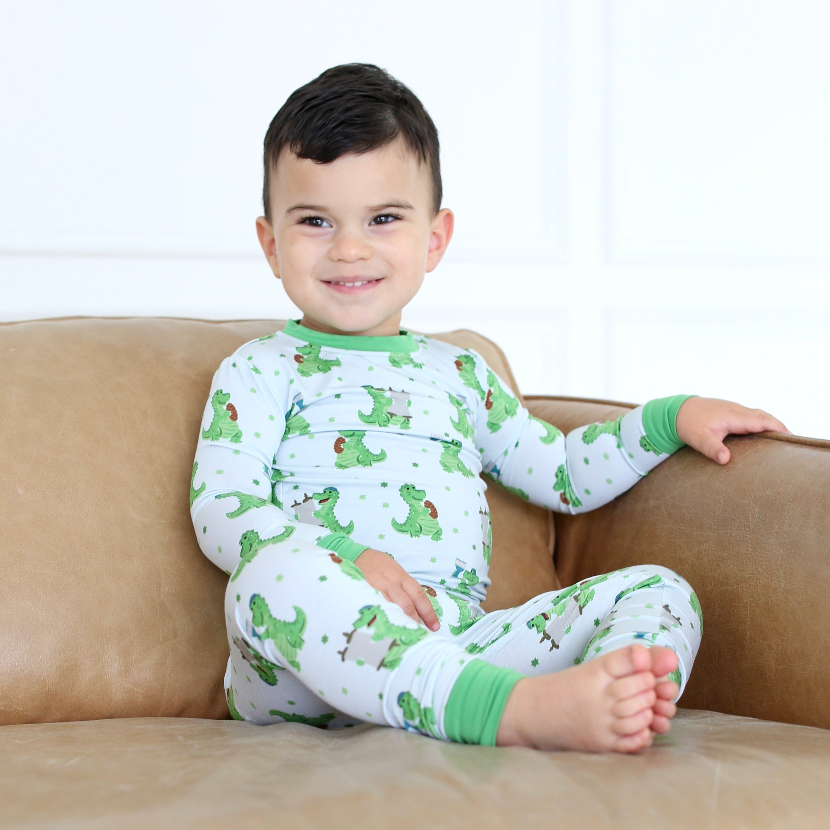 Dinosaur Shabbat Two-Piece Pajama Set