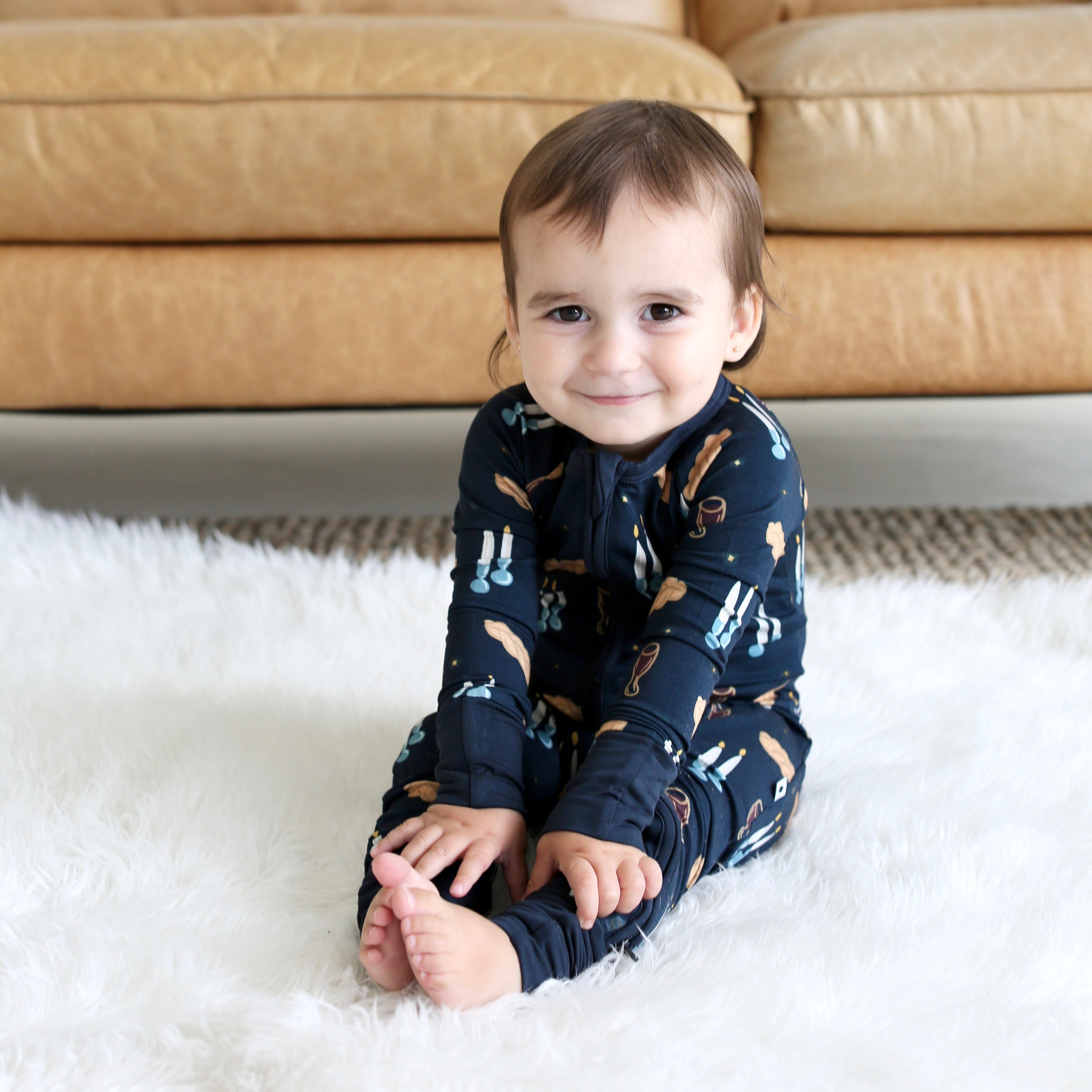 Shabbat Candles & Challah Zippy Pajama