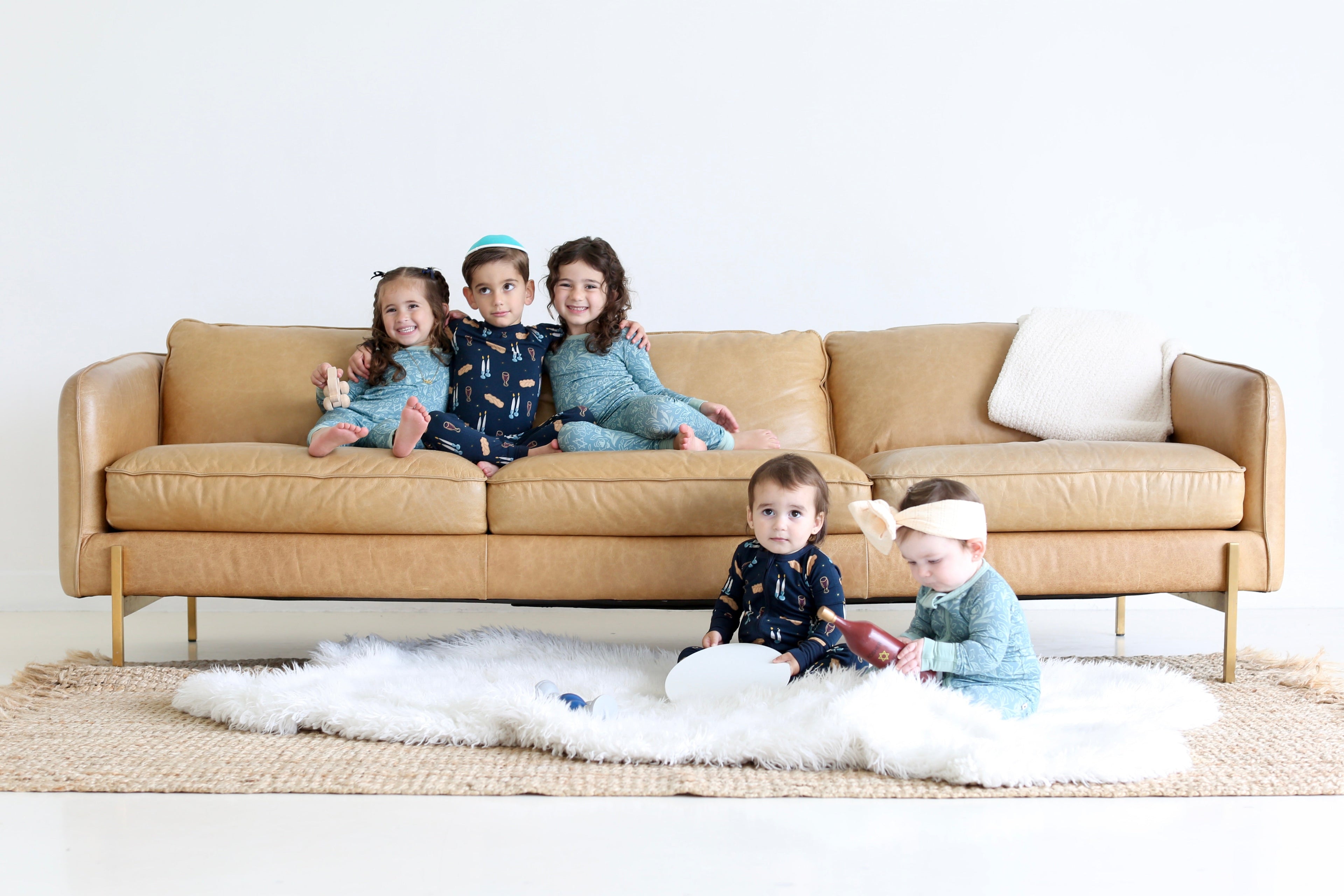 Shabbat Candles & Challah Two-Piece Pajama Set