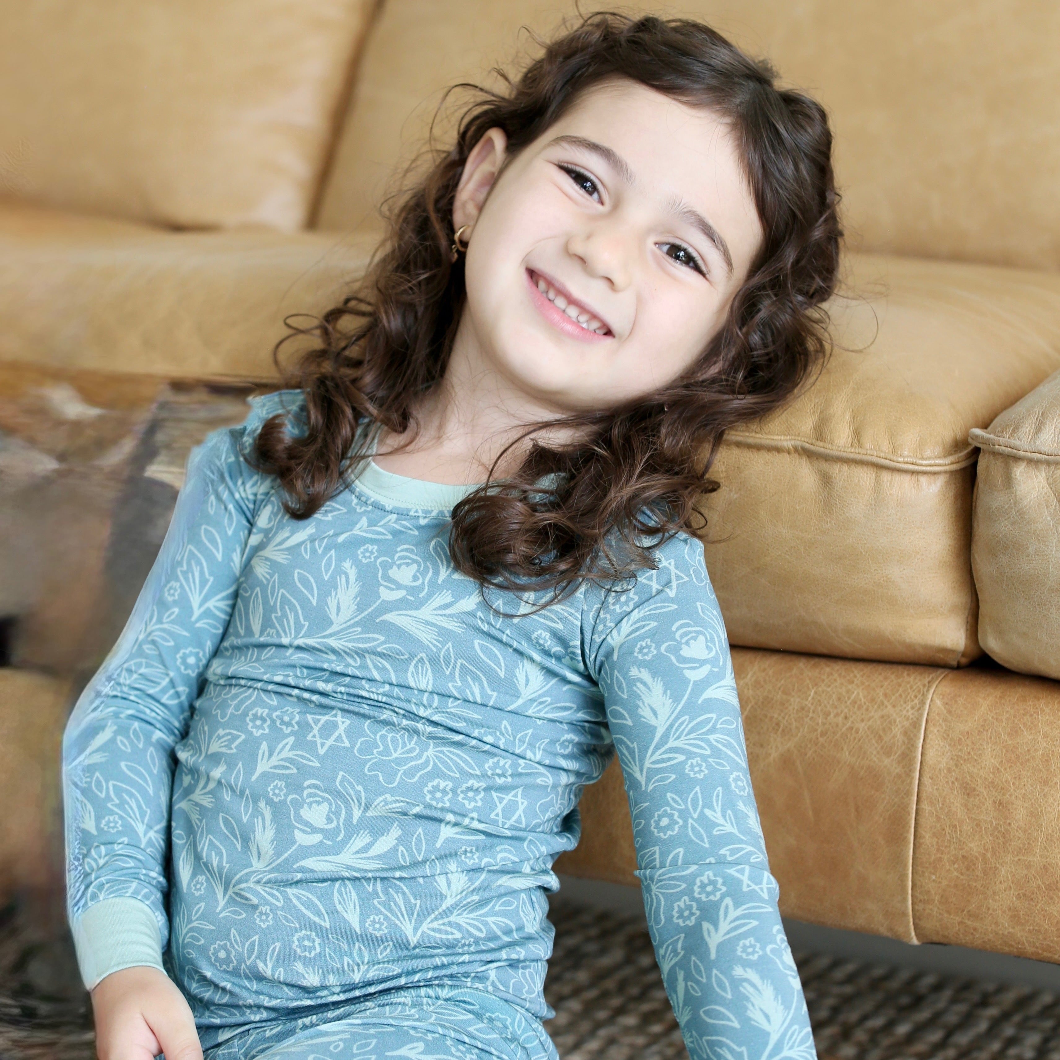Sage Bloom Two-Piece Pajama Set