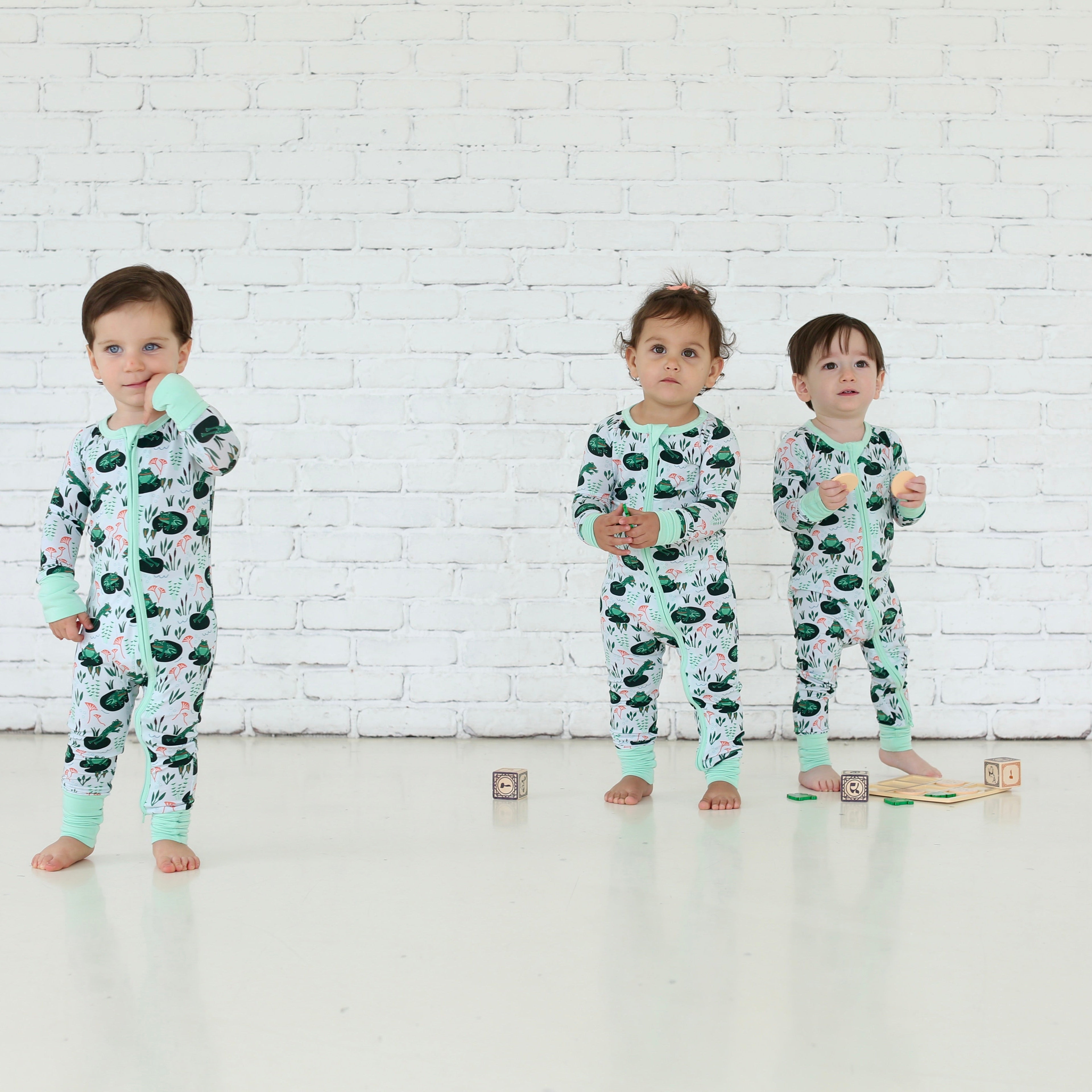 Jumping Frogs Zippy Pajama