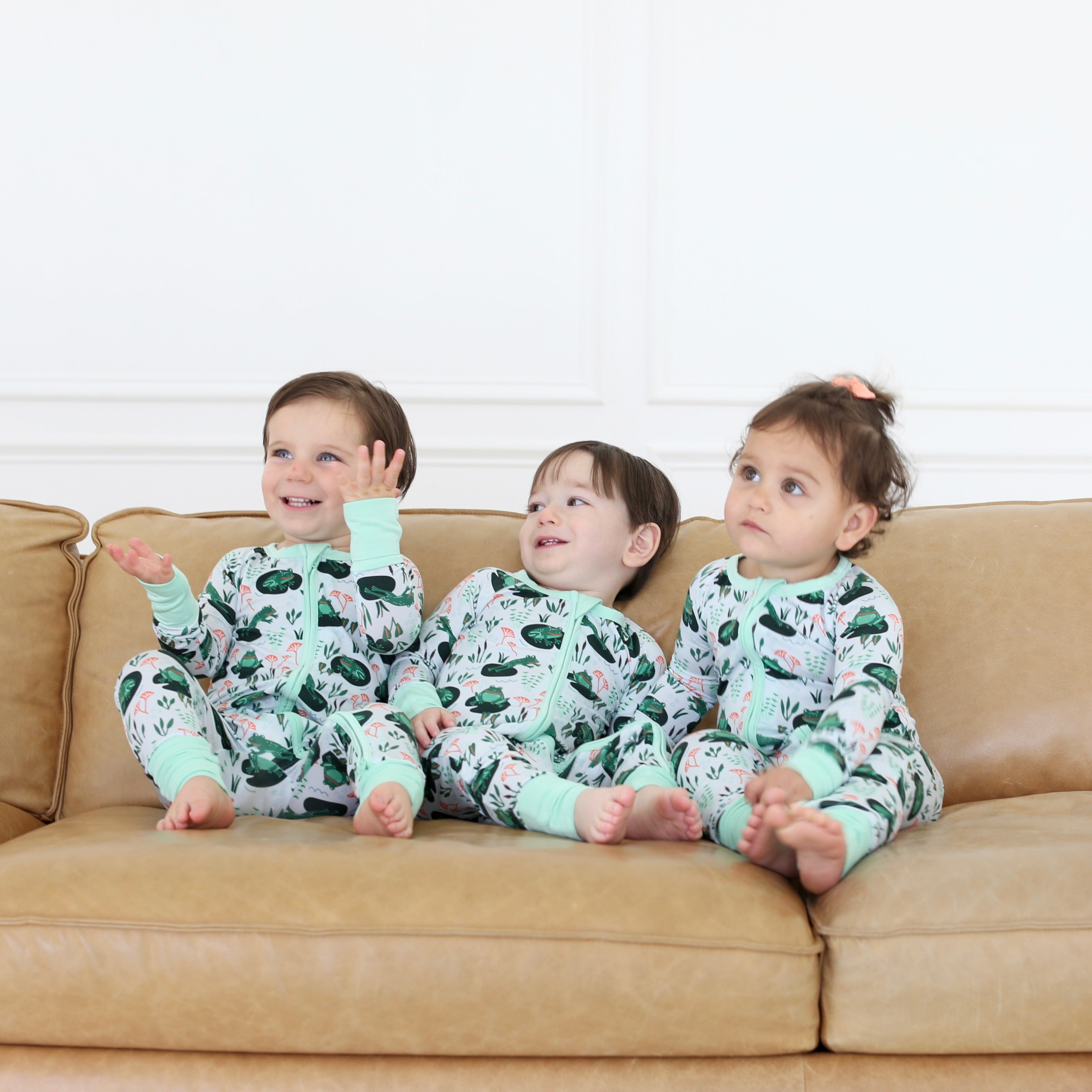 Jumping Frogs Zippy Pajama