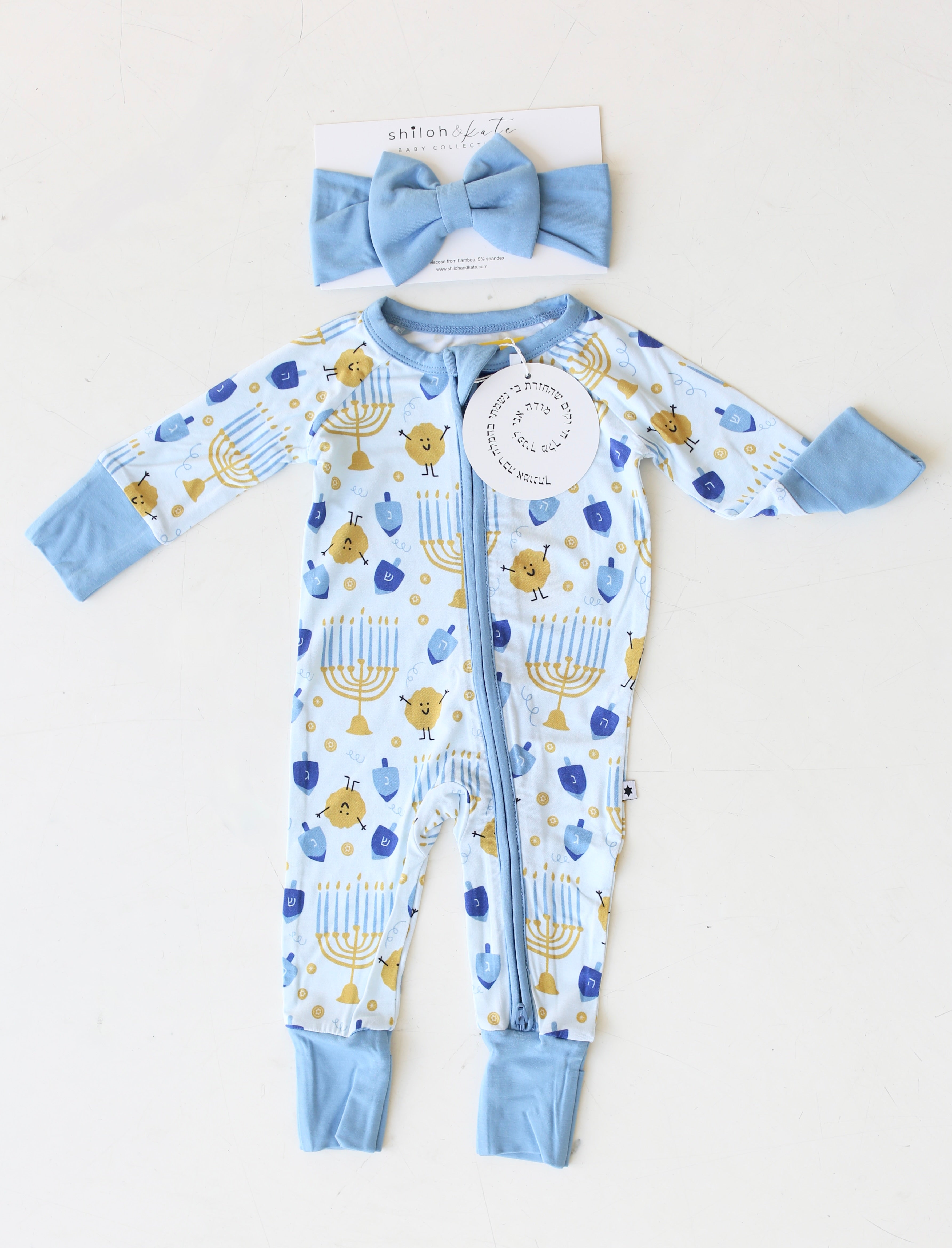 Latkes & Light Zippy Pajama