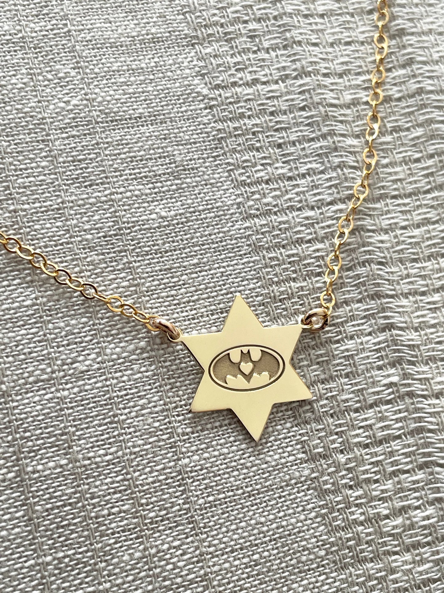 “You Are in Our Hearts” Magen David Pendant Necklace