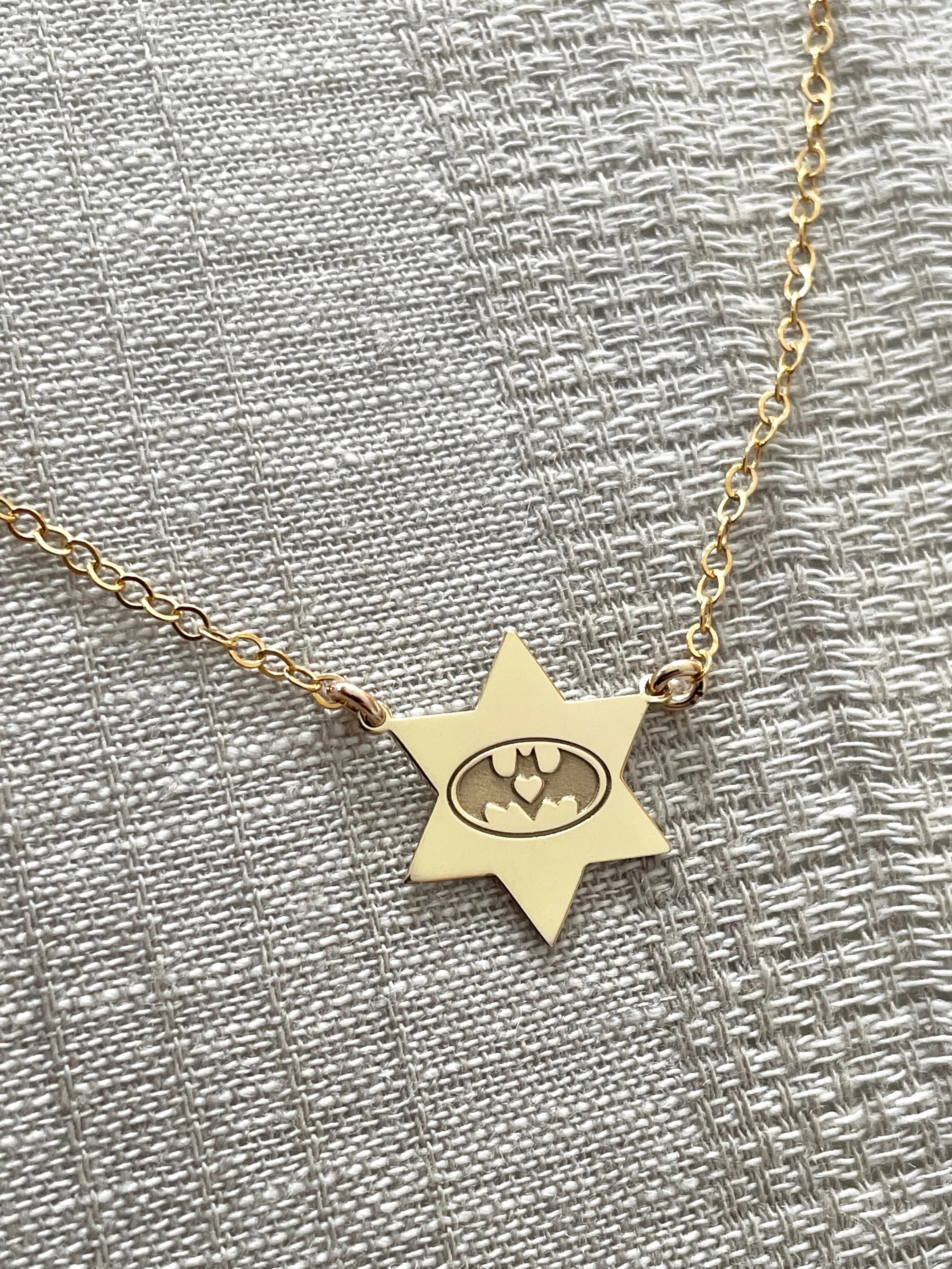 “You Are in Our Hearts” Magen David Pendant Necklace