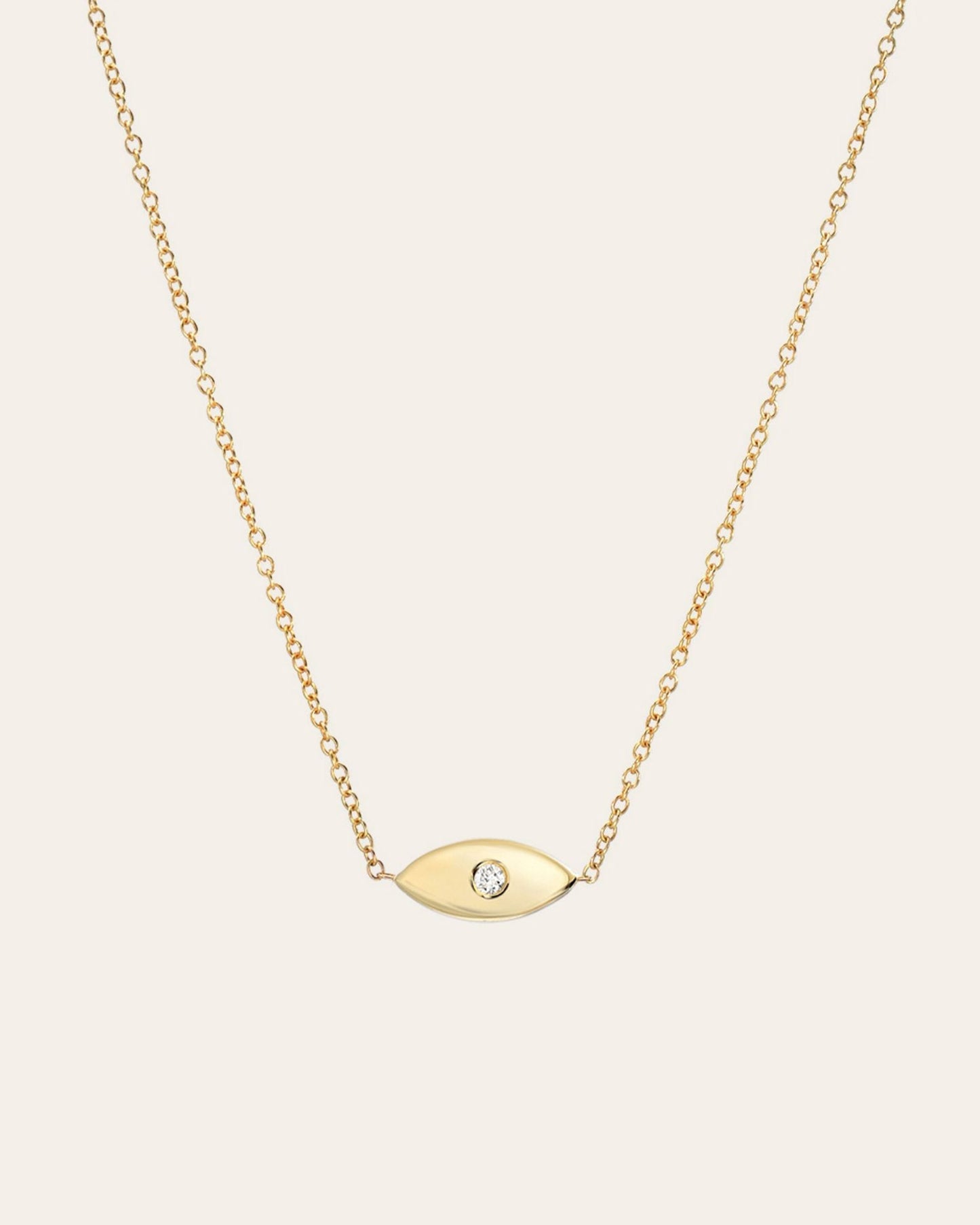 Diamond Evil Eye Necklace