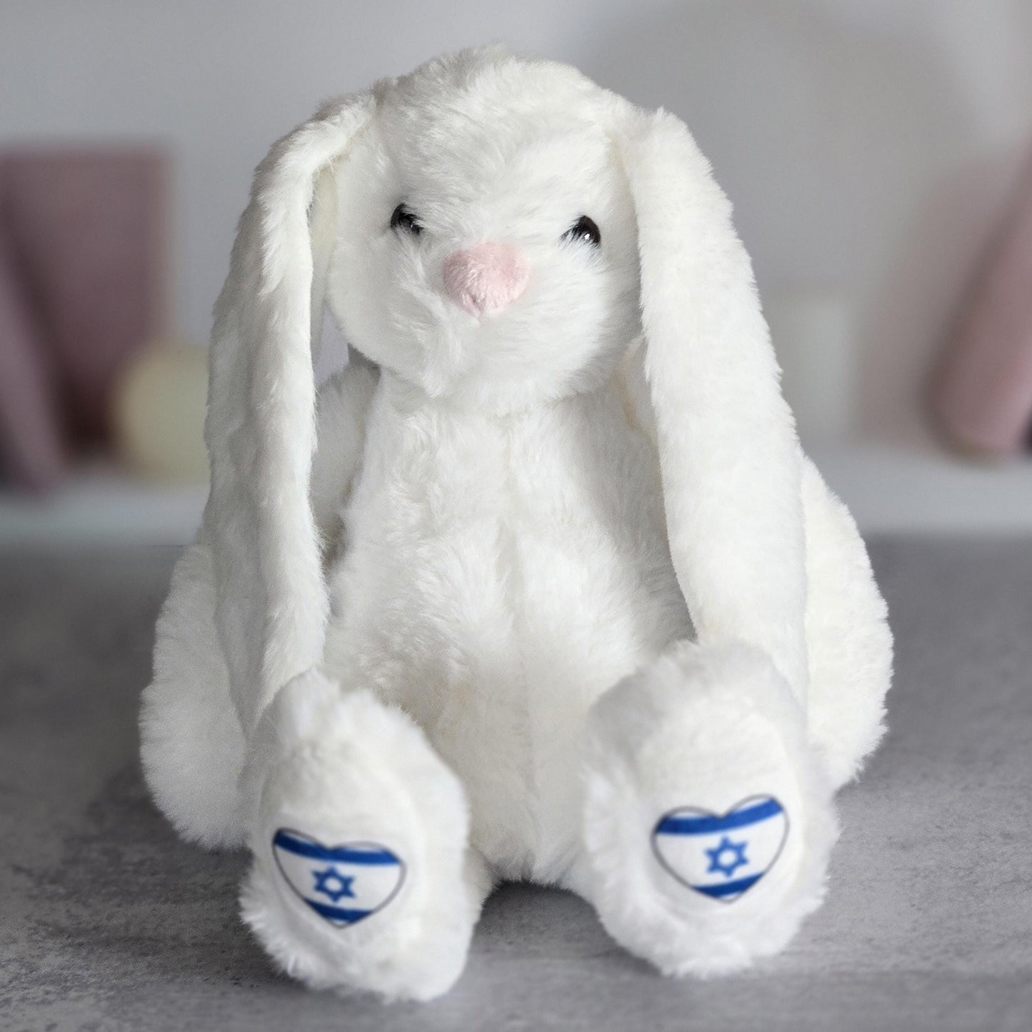 Personalized Am Yisrael Chai Plush Bunny