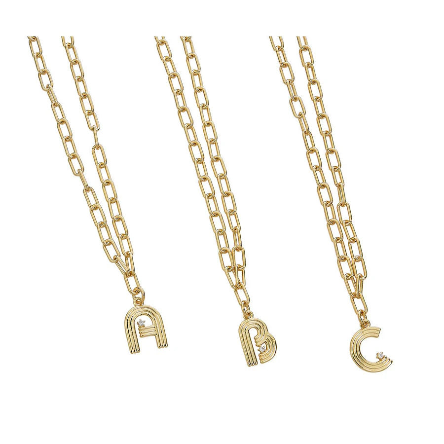 Deco Initial Necklace