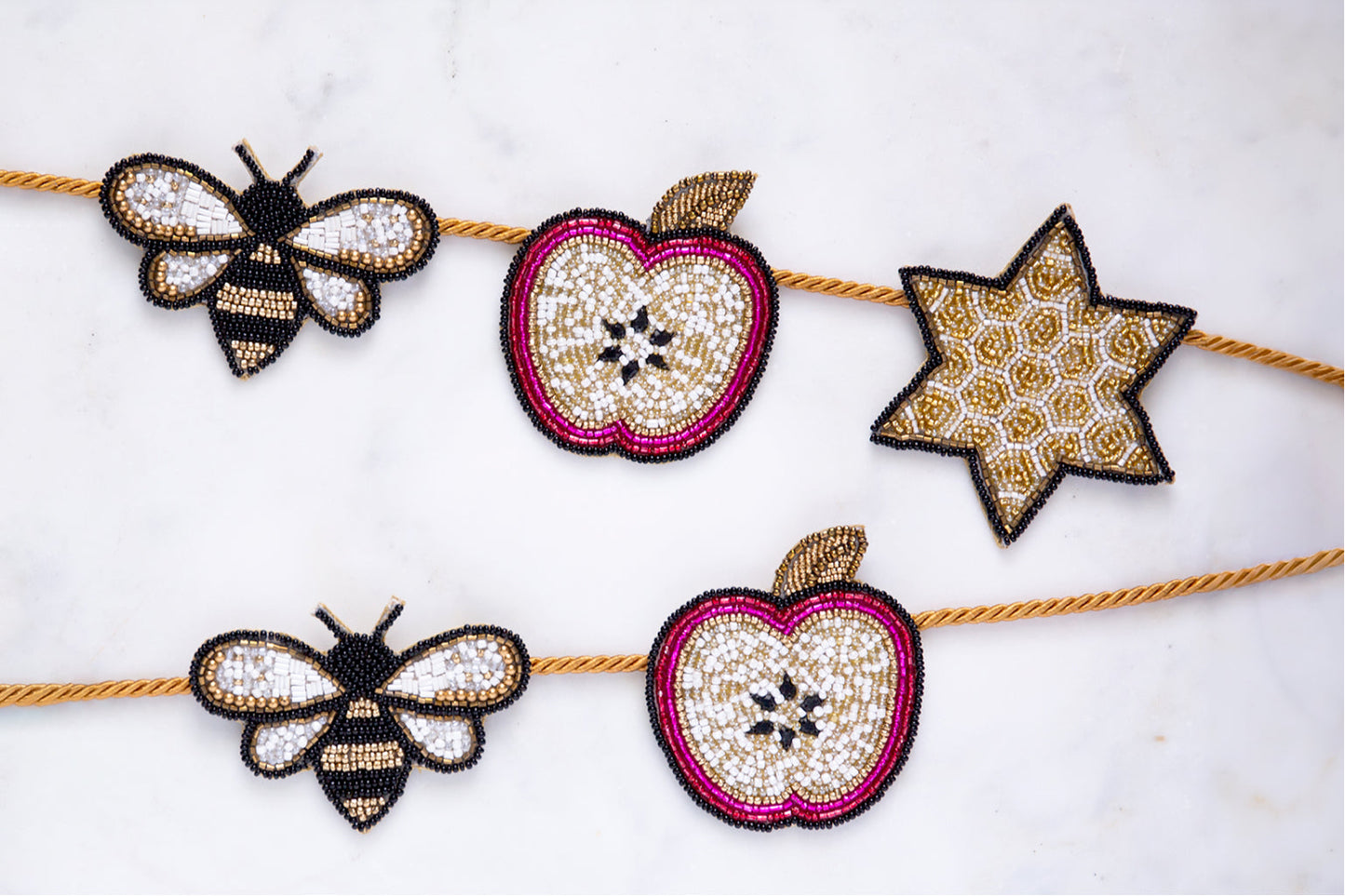 Devra Apples & Honey Beaded Garland – Rosh Hashanah Décor