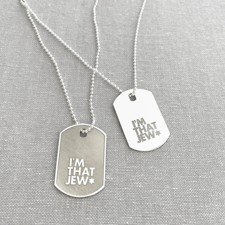 "I'm That Jew" Dog Tag