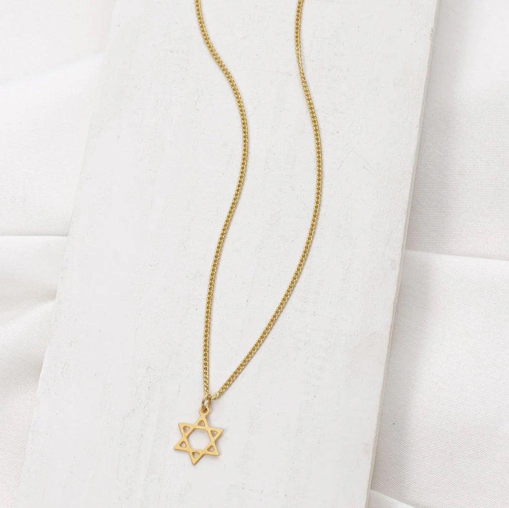 Tiny Star of David Necklace