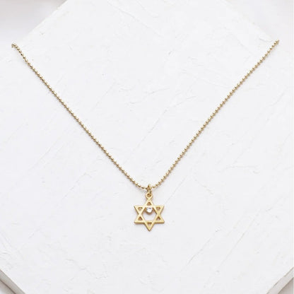 Star of David Necklace With Swarovksi Crystal