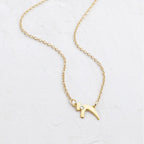 Chai Necklace with Swarovski Crystal