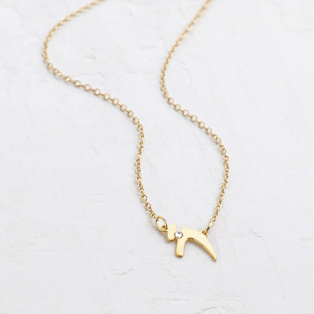 Chai Necklace with Swarovski Crystal