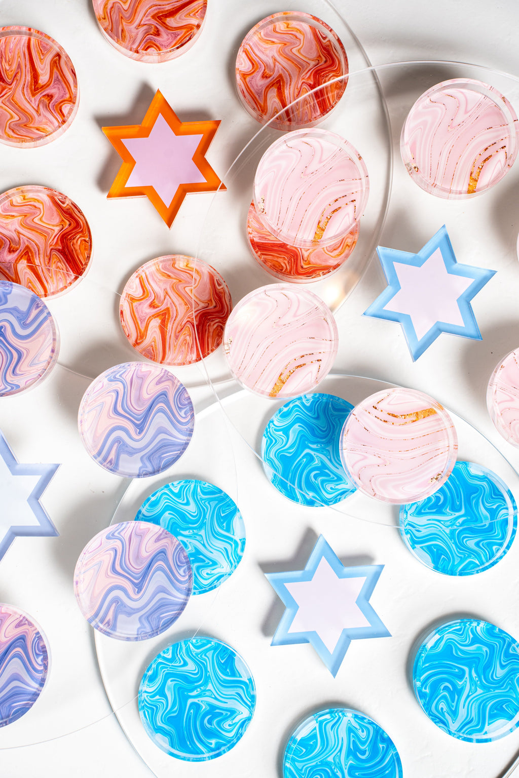 Strawberry Swirl Seder Plate & Holiday Platter