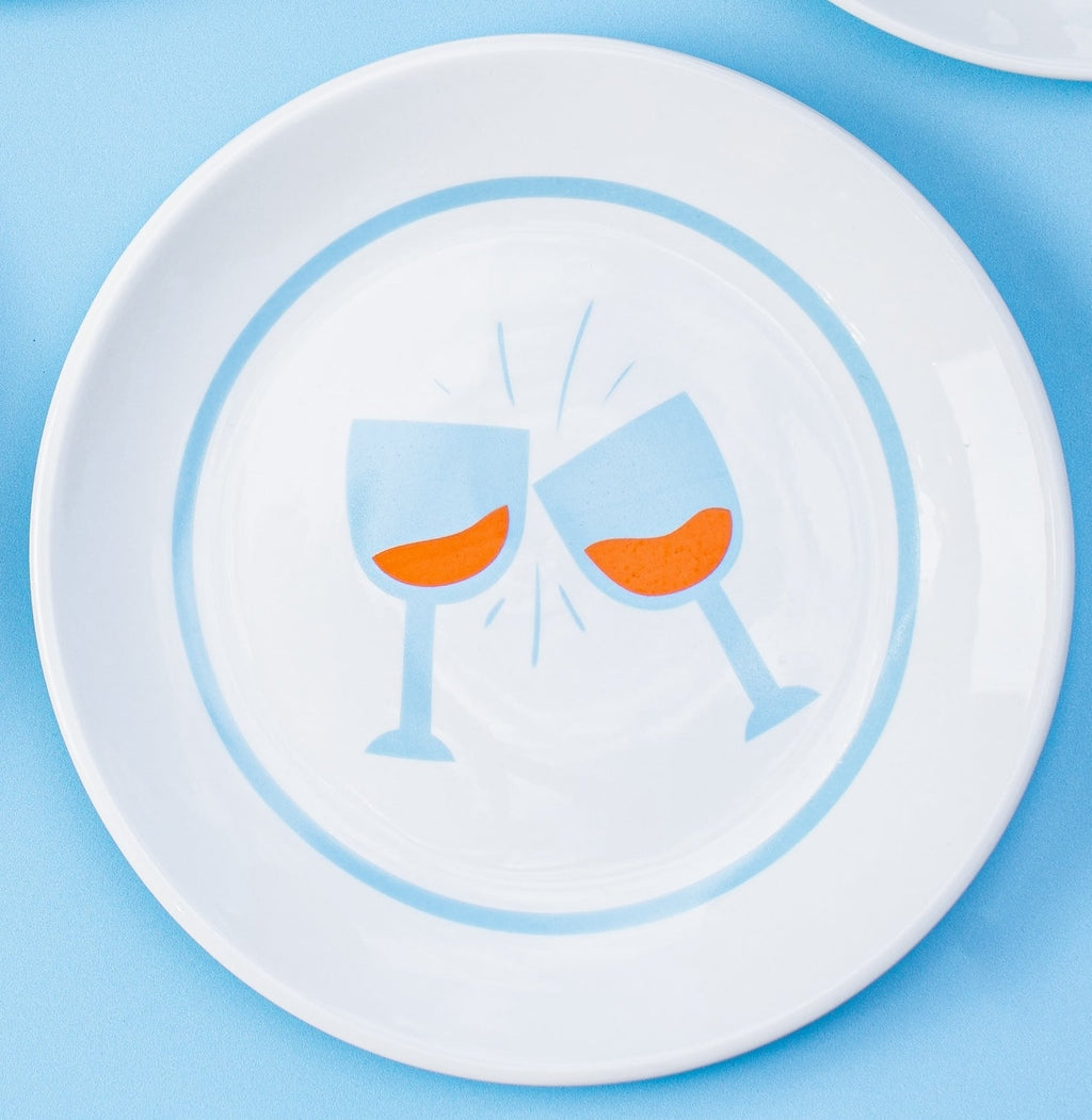 Italian Aperitivo Nosh Plates (Set of 4)