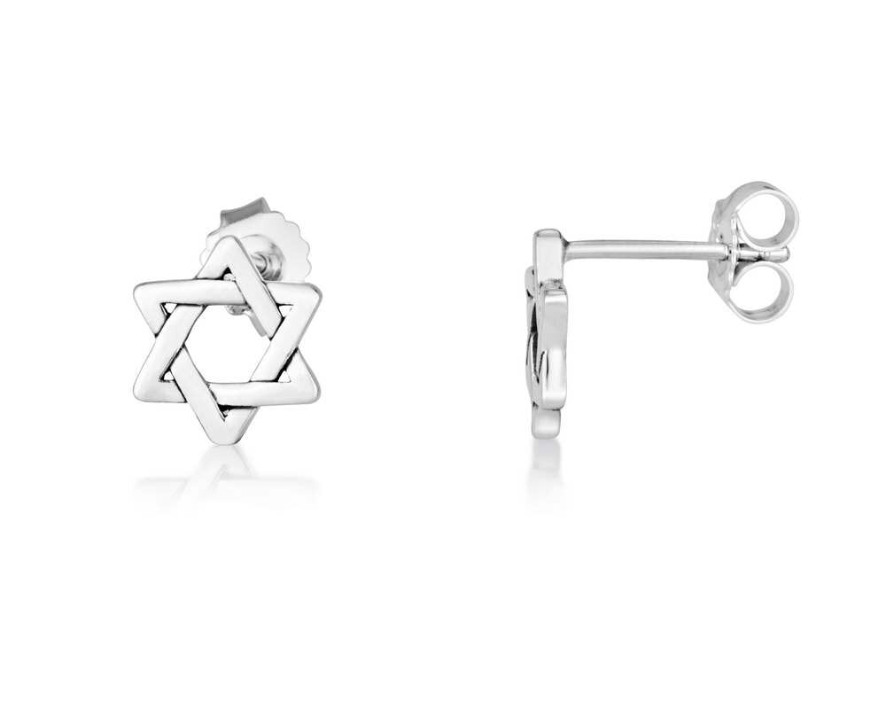 Classic Star of David Earrings