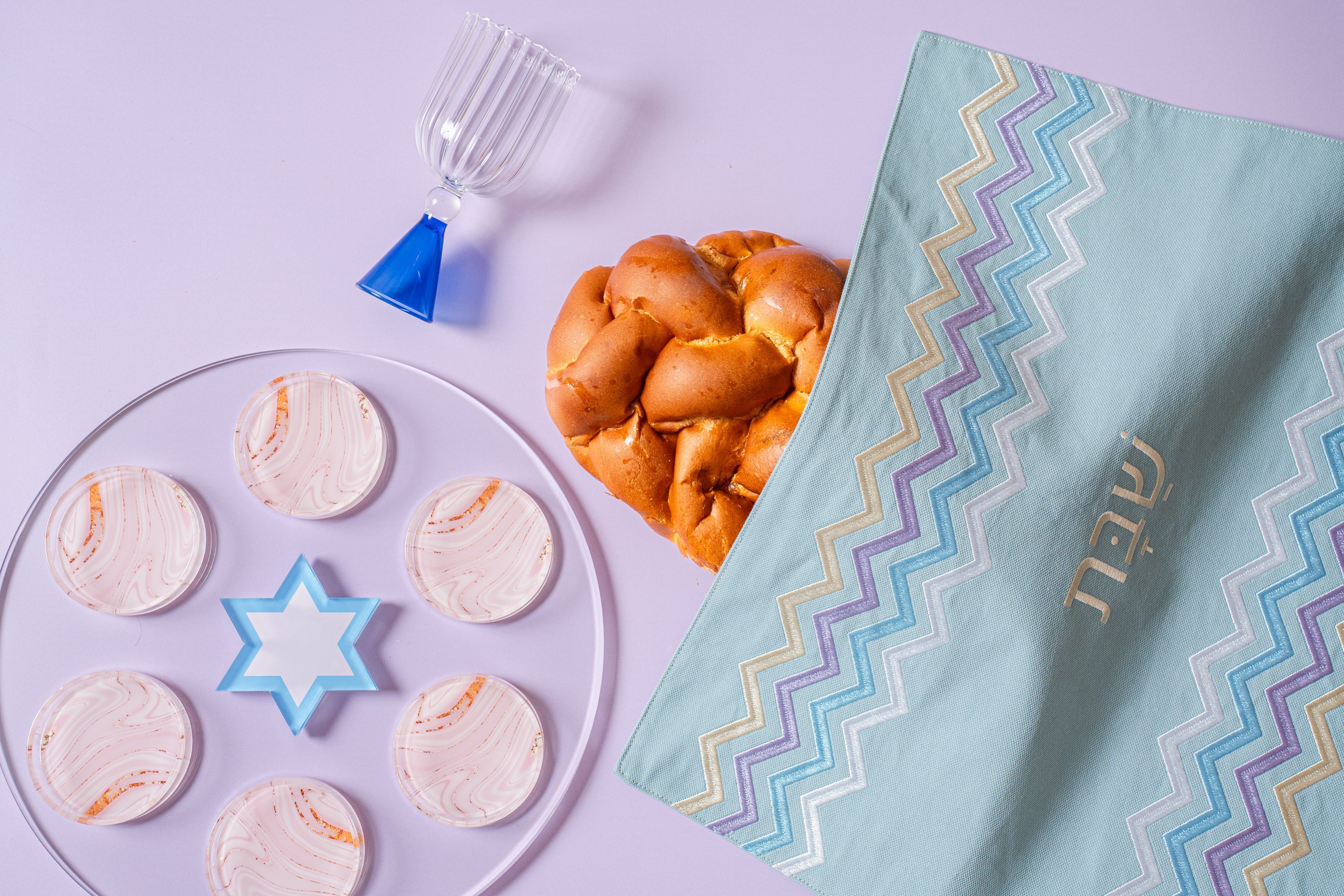 Strawberry Swirl Seder Plate & Holiday Platter