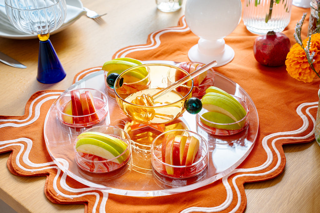 Blueberry Swirl Seder Plate & Holiday Platter