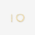 14K Gold Small Huggie Earrings in yellow gold by Zoe Lev