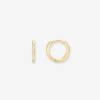 14K Gold Small Huggie Earrings in yellow gold by Zoe Lev