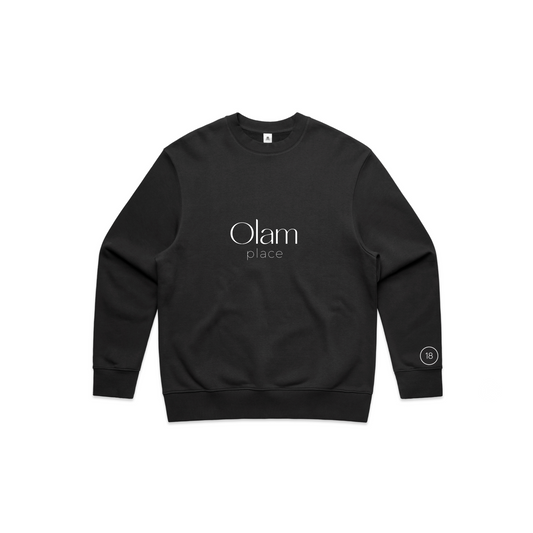Faded Black Unisex Crewneck Sweatshirt