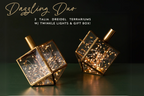 Dazzling Dreidel Duo Ornament Set