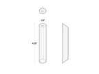 Polished Aluminum Blum Mezuzah