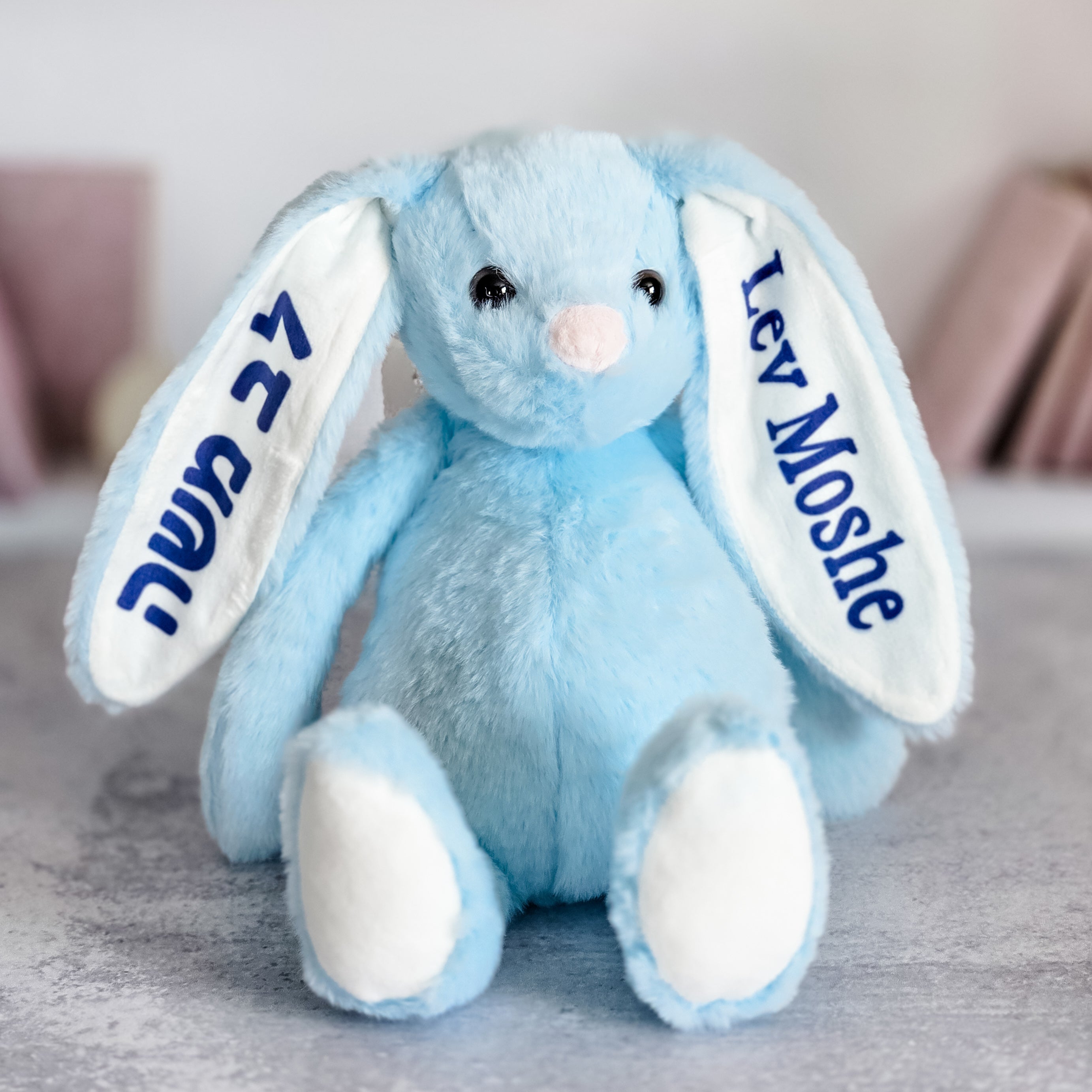 Custom Plush Bunny – A Sweet Jewish Baby Gift