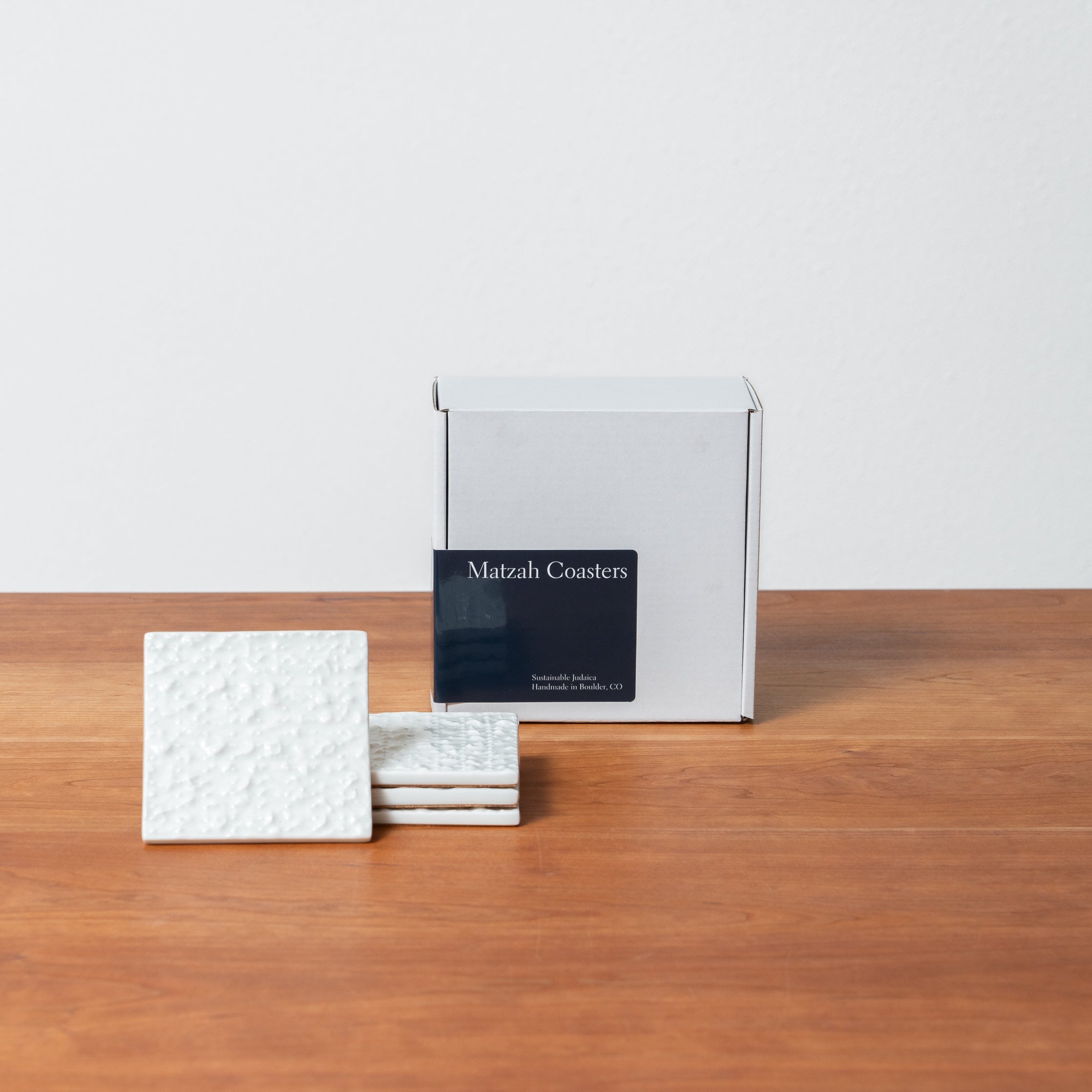 Porcelain Matzah Coasters